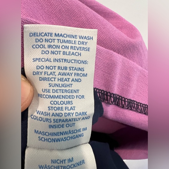 Boden Alice Colorblock Dress in Blue, Pink, and Yellow, size 6R - Picture 5 of 8